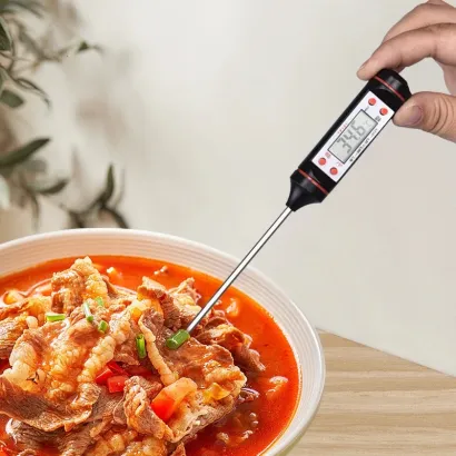 Electronic thermometer for food and drinks