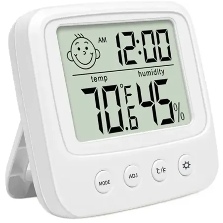 Thermometer hygrometer with alarm clock