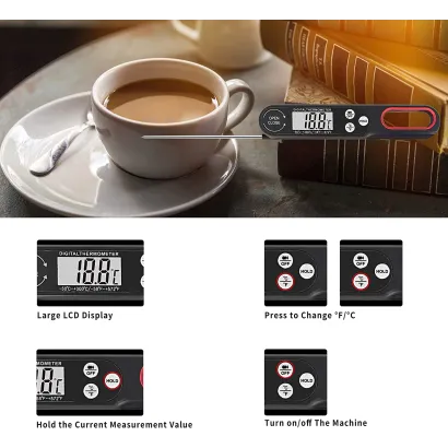 Kitchen thermometer digital foldable