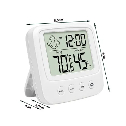 Thermometer hygrometer with alarm clock