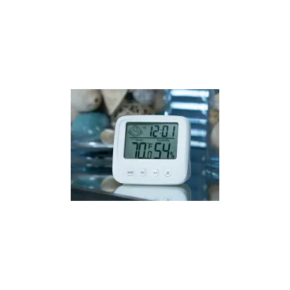 Thermometer hygrometer with alarm clock