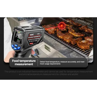 Infrared thermometer grill